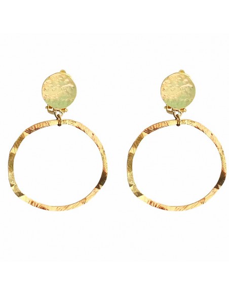 Boucles d'oreilles à clips créole Wild