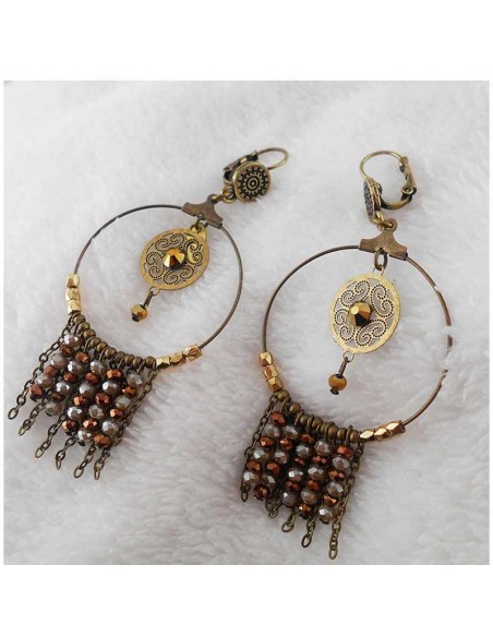 Boucles d'oreilles  "Dream" bleu