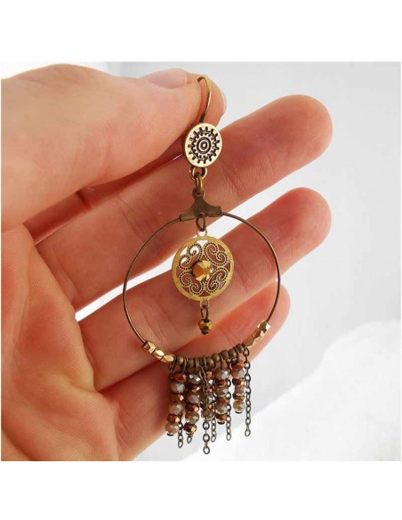 Boucles d'oreilles  "Dream" bleu