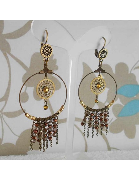 Boucles d'oreilles  "Dream" bleu