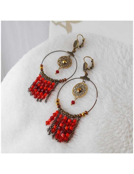 Boucles d'oreilles  "Dream" bleu