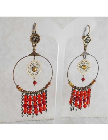 Boucles d'oreilles  "Dream" bleu