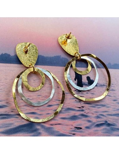 Boucle d'oreille Do it plaqué or 2