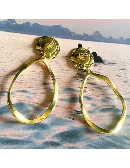 Boucles d'oreilles Kelly plaqué or