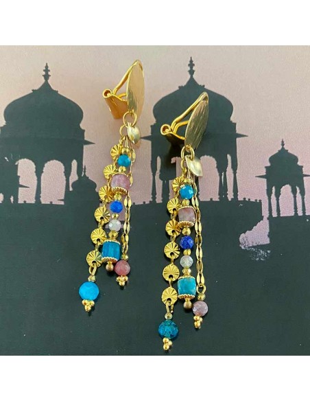 Boucle d'oreille clip Rajasthan