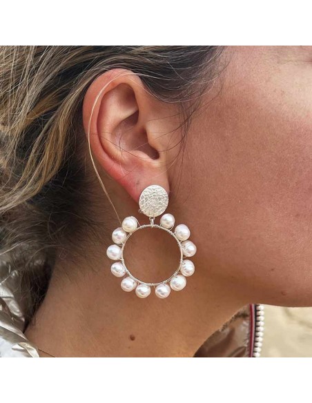 Boucles d'oreilles clips Mostra argent 925