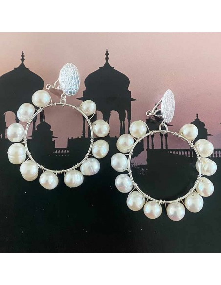 Boucles d'oreilles clips Mostra argent 925