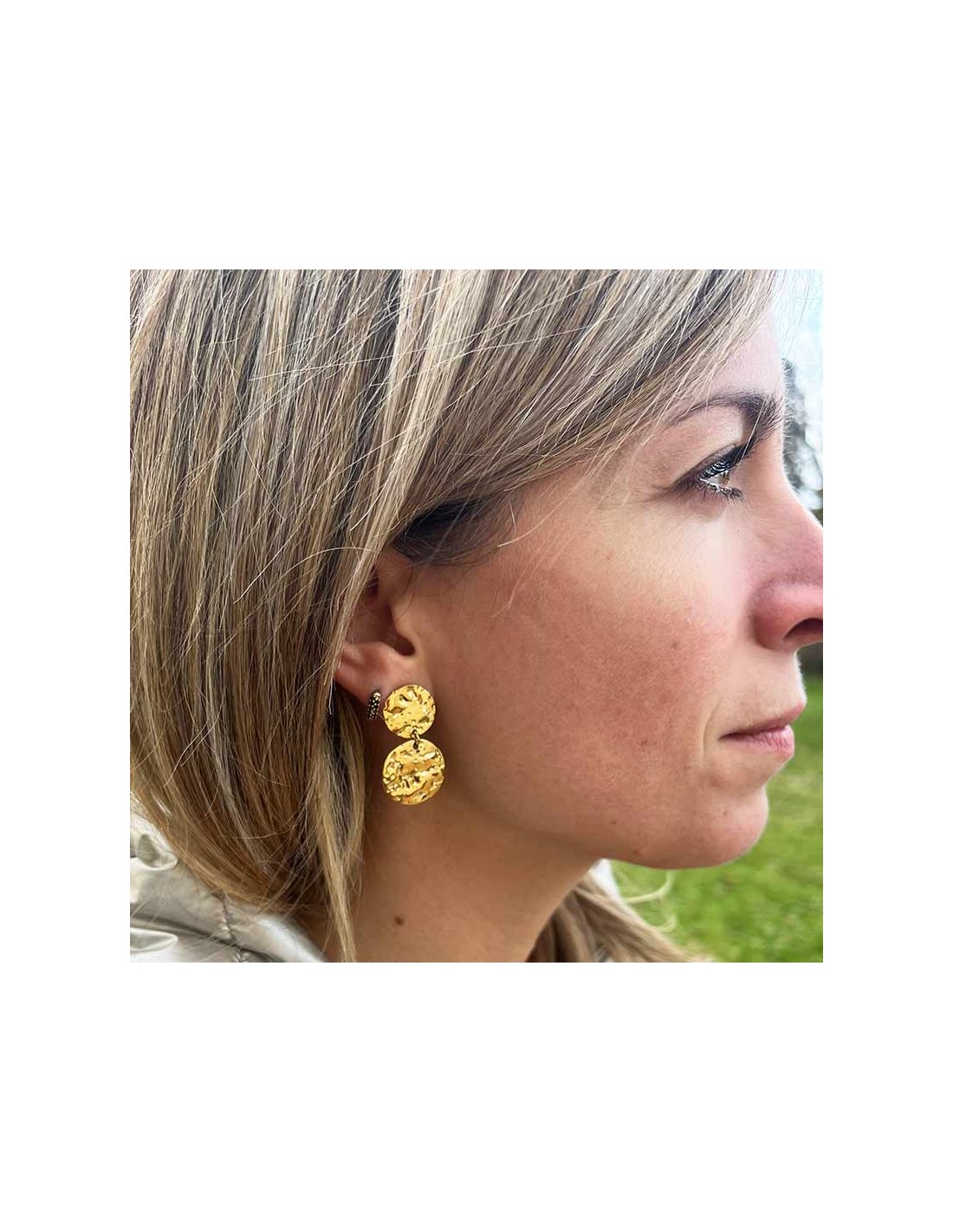 Boucles D'Oreilles Pendantes Étoile Dorée Pour Filles Barbie Design Toile Bijoux Cadeaux