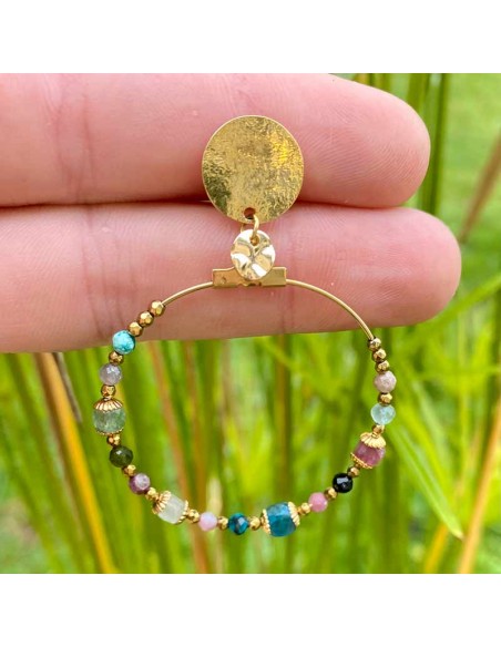 Boucles d'oreilles clips créoles Gatsby