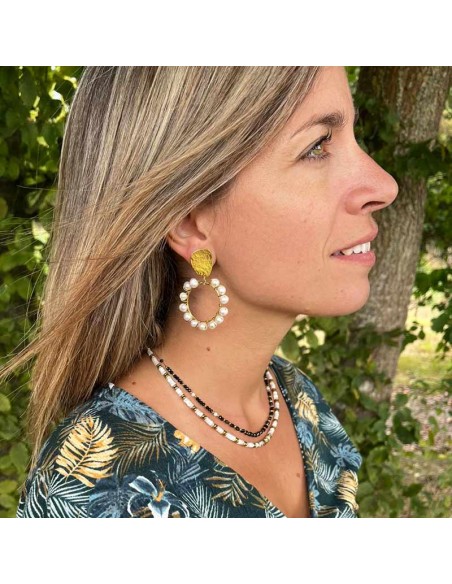 Collier Nacre Heishi