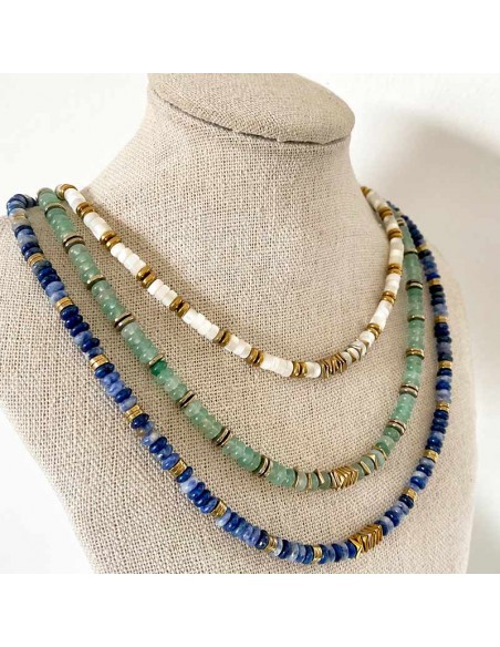 Collier Nacre Heishi