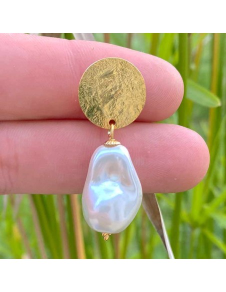 Boucles d'oreilles perle de nacre