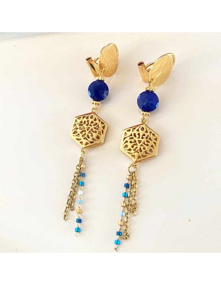 Boucles d'oreilles à clips  Kilim