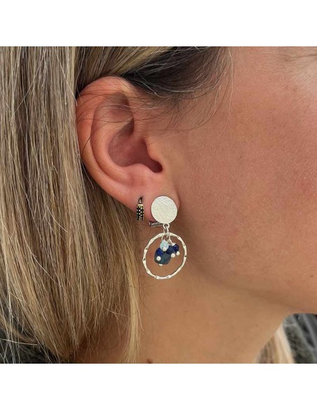 Boucles d'oreilles clips Argent Eden