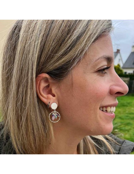 Boucles d'oreilles clips Argent Eden