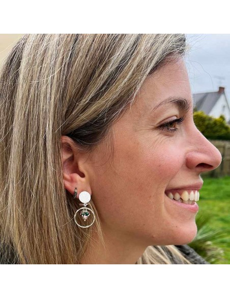 Boucles d'oreilles clips Argent Eden