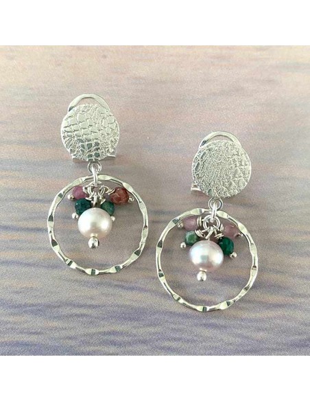 Boucles d'oreilles clips Argent Eden