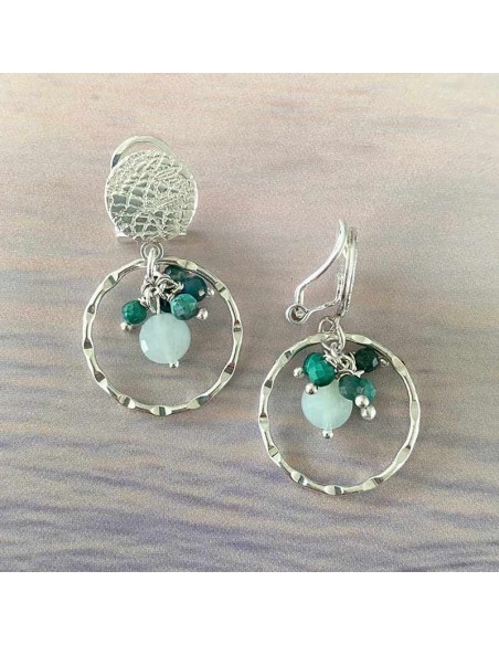 Boucles d'oreilles clips Argent Eden