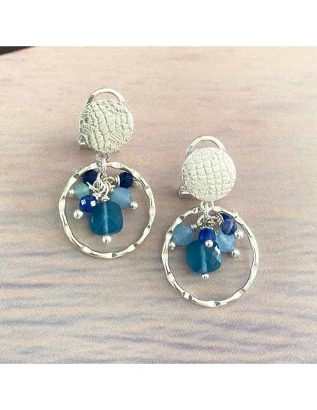Boucles d'oreilles clips Argent Eden