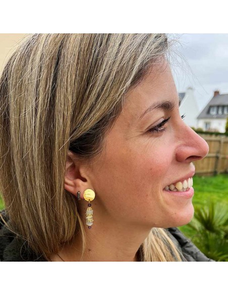 Boucles d'oreilles à clips Rhodes