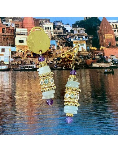 Boucles d'oreilles à clips Rhodes