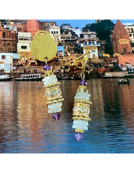 Boucles d'oreilles à clips Rhodes