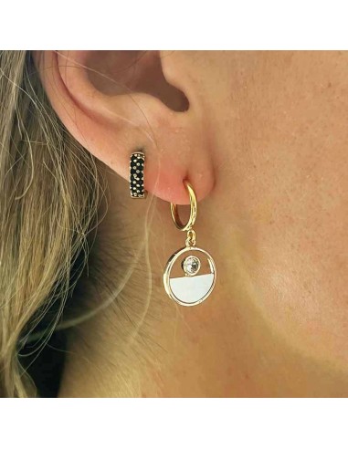 Boucles D'oreilles Clip En Nacre - Modèle P11 - Aspect Nacré - Occasion