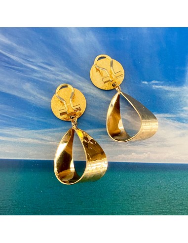 Boucles d'oreilles clips Plaqué Or...