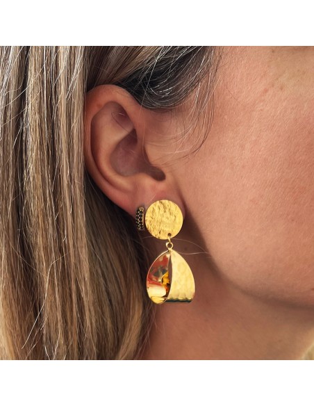 Boucles d'oreilles clips Plaqué Or Cristina