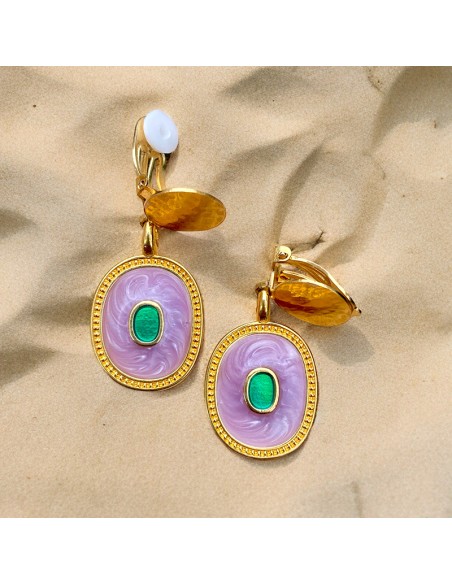 Boucles d'oreilles clips Sunset