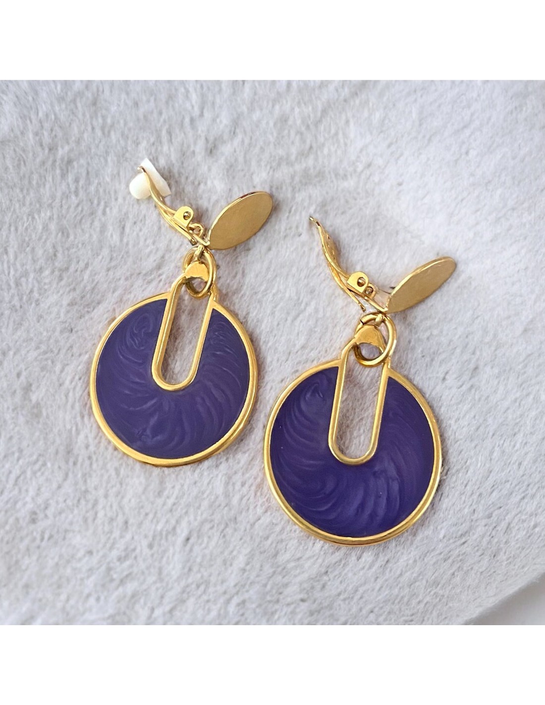 Paire De Boucles d'Oreilles En Or Jaune
