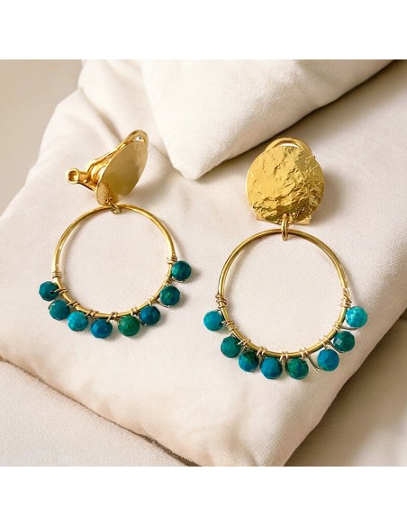 Boucles d'oreilles à clips Gaïa