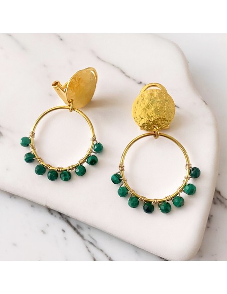 Boucles d'oreilles à clips Gaïa