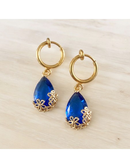 Boucles d'oreilles clips goutte Sweety