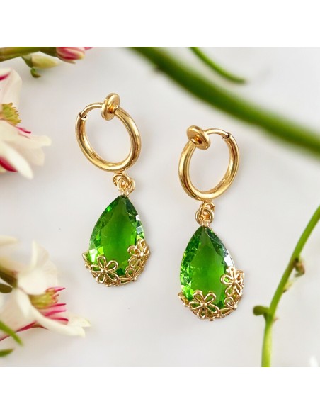 Boucles d'oreilles clips goutte Sweety