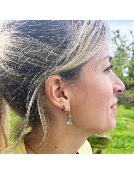 Boucles d'oreilles clips goutte Sweety