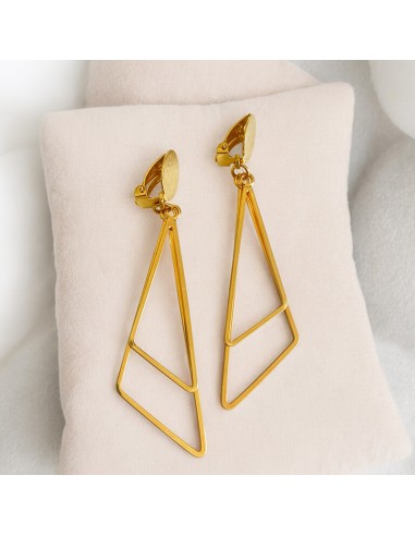 Boucle d'oreilles clips Triangle