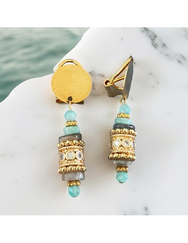 Boucles d'oreilles à clips Rhodes 2